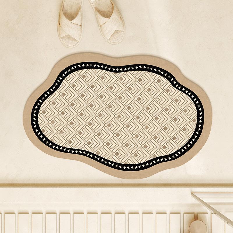 Water absorbing, anti slip, diatomaceous earth, wear-resistant shower room cushion, dirt resistant, easy to take care of feet