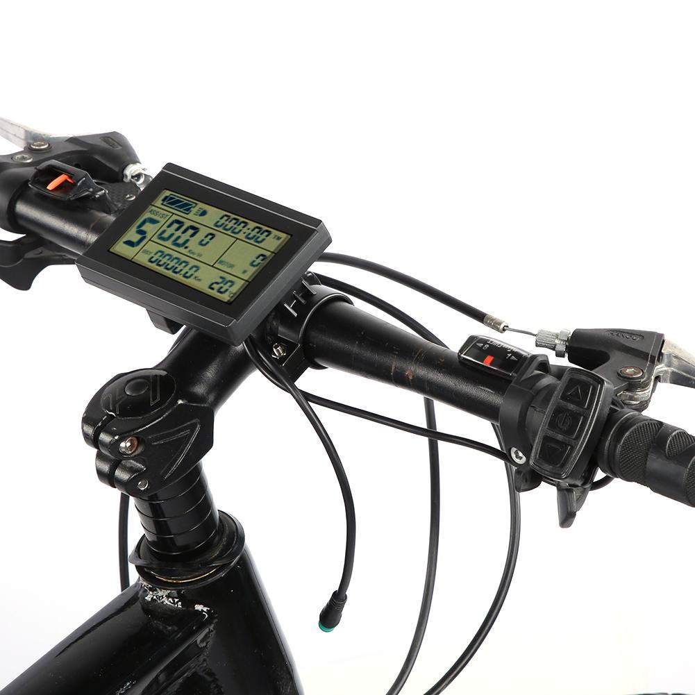 Bike Conversion KTLCD3U Horizontal Black&White Screen LCD Meter Waterproof Connector