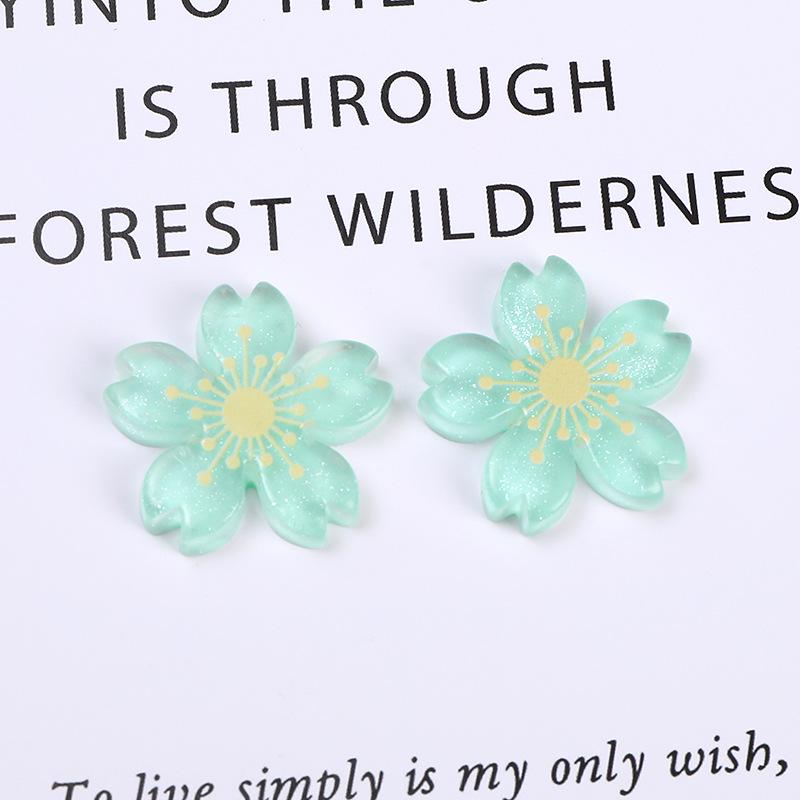 Sweet Flower Resin Ornament DIY Hair & Bag Accessories, Phone Case Stickers