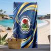 Telo Mare con Stampa Calcio Blackburn Rovers, Telo Grande Morbido Asciugatura Rapida per Spiaggia Campeggio Nuoto