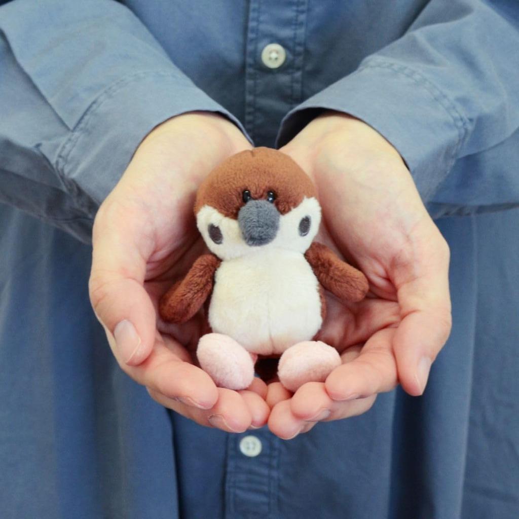 Niki Key Chain, Sparrow, 3.9 inches (10 cm), Bird, Kids, Brown, W3.1 x D2.0