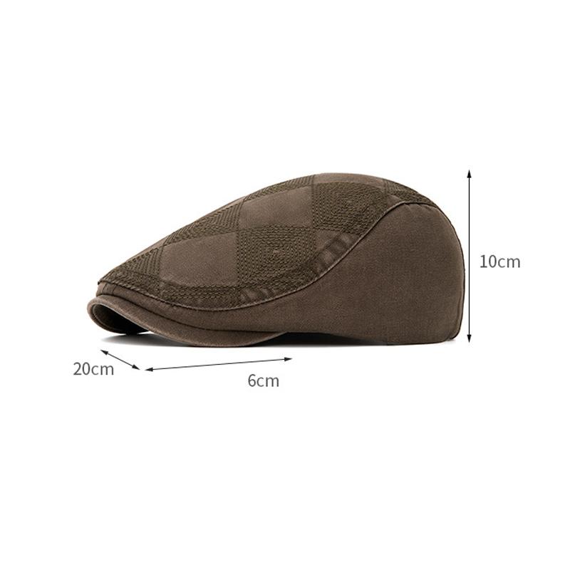 Embroidery Beret British Vintage Men's Forward Cap Spring Summer Sunshade Newsboy Cap