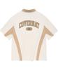 COVERNAT Waffle Arch Collar T-Shirt Cream