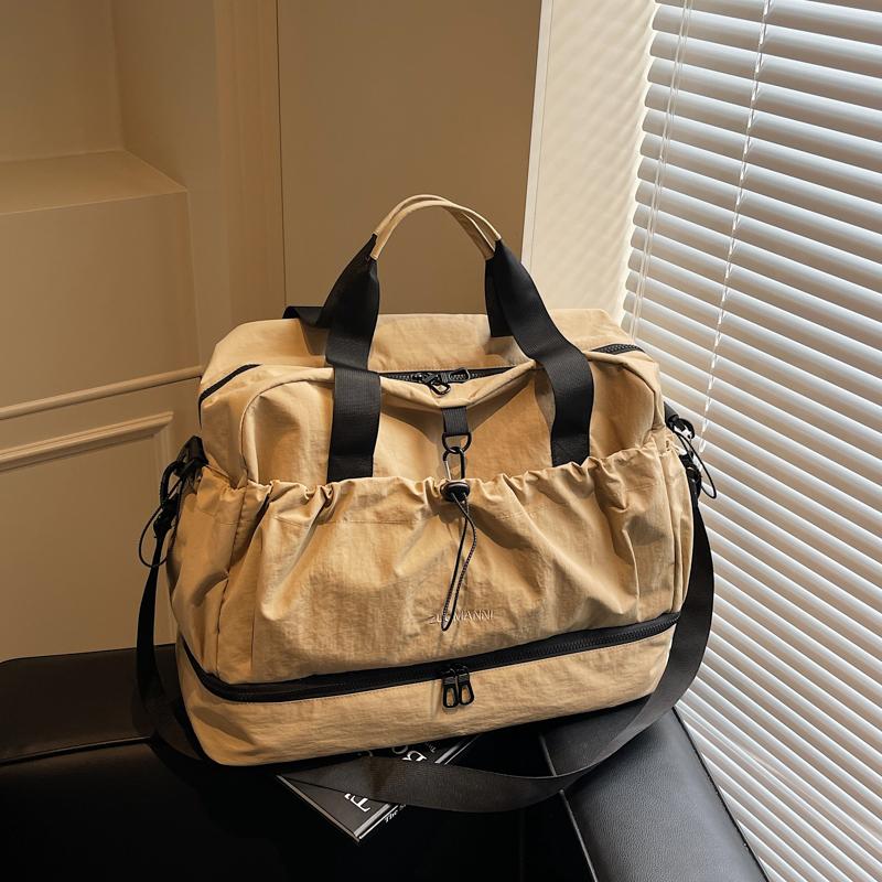 

Multifunctional Gym Fitness Sports Yoga Swimming Bag Dry Wet Separation Portable Travel Short Distance Luggage Large Storage Bag хаки