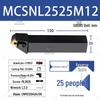 CNC Tool Holder Lathe, 45-Degree Main Cutting Edge, MCSNR2020K12/3232P16.