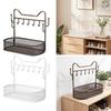 Multifunctional Iron Key Holder Stand Entryway Organizer Key Rack with Elegant Jewelry Display for Home Decoration