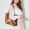 2pcs Geometric Pattern Tote Bag Set, Fashion Shoulder Bag, Women's Large Handbag With Clutch Coin Purse