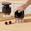 7-Hole Quickly Cherry Pitter with Splatter Protector Cherries Seed Remover Reusable Quick Release Stoner Pitter for Home Kitchen
