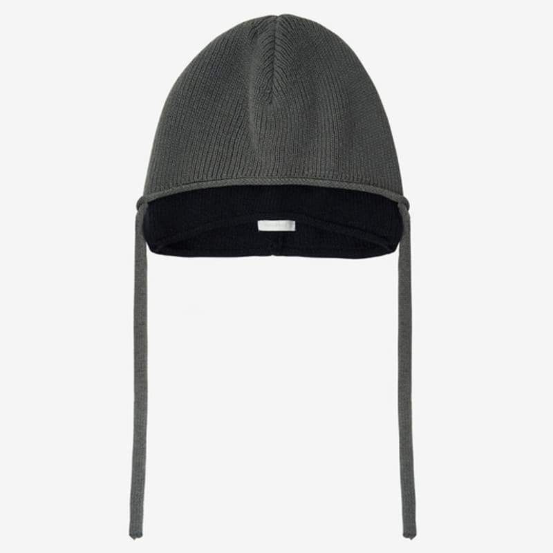 

INSILENCE WOMEN Layered Ear Cuff Beanie CHARCOAL F