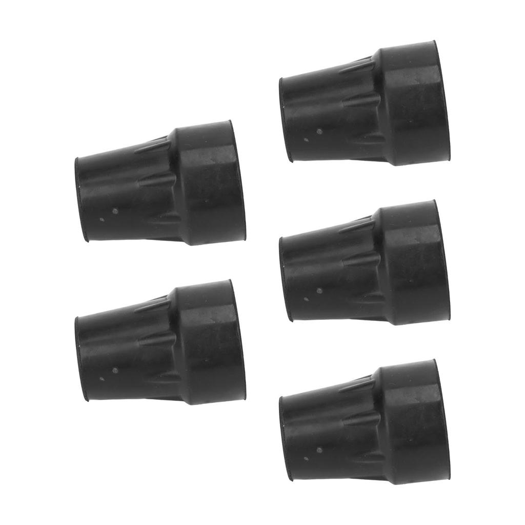 5 Stück Krückenkappen Schwerlast Gummi Verdicken Gehstock Krücke Ersatzkappen 22mm/8.7in Schwarz