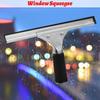 Professional Stainless Steel Window Squeegee Wear-resistant Durable Glass Cleaner Practical Rubber Wiper Blade Cleaning Tool