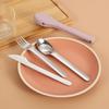 3Pcs/Set 3 In 1 Travel Portable Cutlery Set 304 Stainless Steel Chopsticks Fork Spoon Student Dinnerware Sets Kitchen Tableware