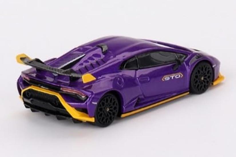 MINI GT Lamborghini Huracan STO Viola Pasiphae Finished Product 1/64 (left-hand Drive)