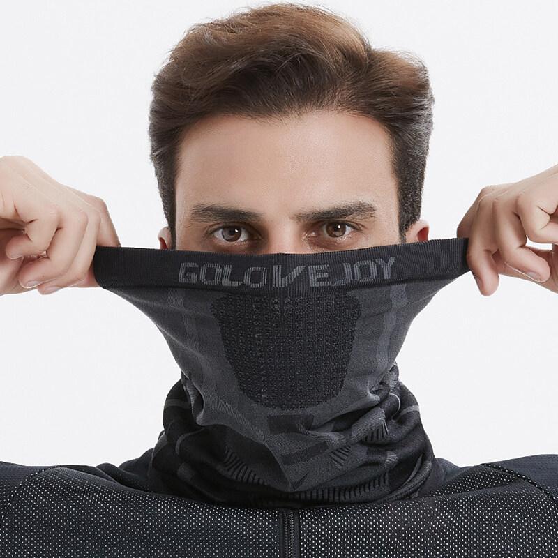 OLIKEI Sommer Outdoor Sonnenschutz Radfahren Gesichtsmaske für Männer High Stretch Atmungsaktiv Staubdicht Reitmaske Angelmaske Sport Kopftuch