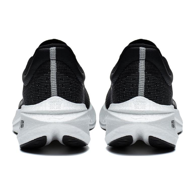 Li Ning Feidian 3 Challenger Tessuto Resistente all'Abrasione Traspirante Basse Scarpe da Corsa per Maratona da Uomo Nero ARMT037-3