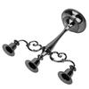 Black Antique Metal Candle Holder Metal Dinner Decor Candle Stand  Dining Table Arrangement