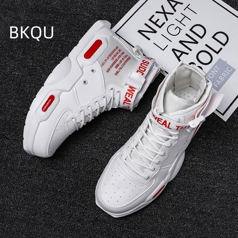 

Men s High Top Shoe Casual Round Toe Outdoor Lightweight Comfortable Trendy All-match Breathable Non-slip ShoeSpring Autumn Main