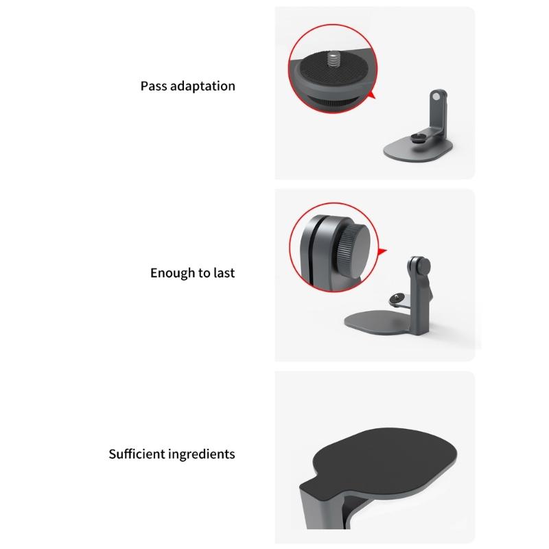 Tabletop Projector Holder Stand with 360Degree Flexible Adjustment and Metal Projector Desk Bracket Safe