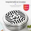 Portable Fireproof Stainless Steel Mosquito Coil Holder with Lid & Ashtray for Safe Outdoor Use