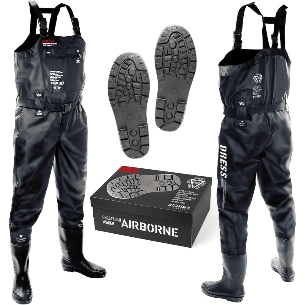 Бродни DreS CheSt S 2xl Радиальная подошва Водонепроницаемые рыболовные сапоги Мужские женские