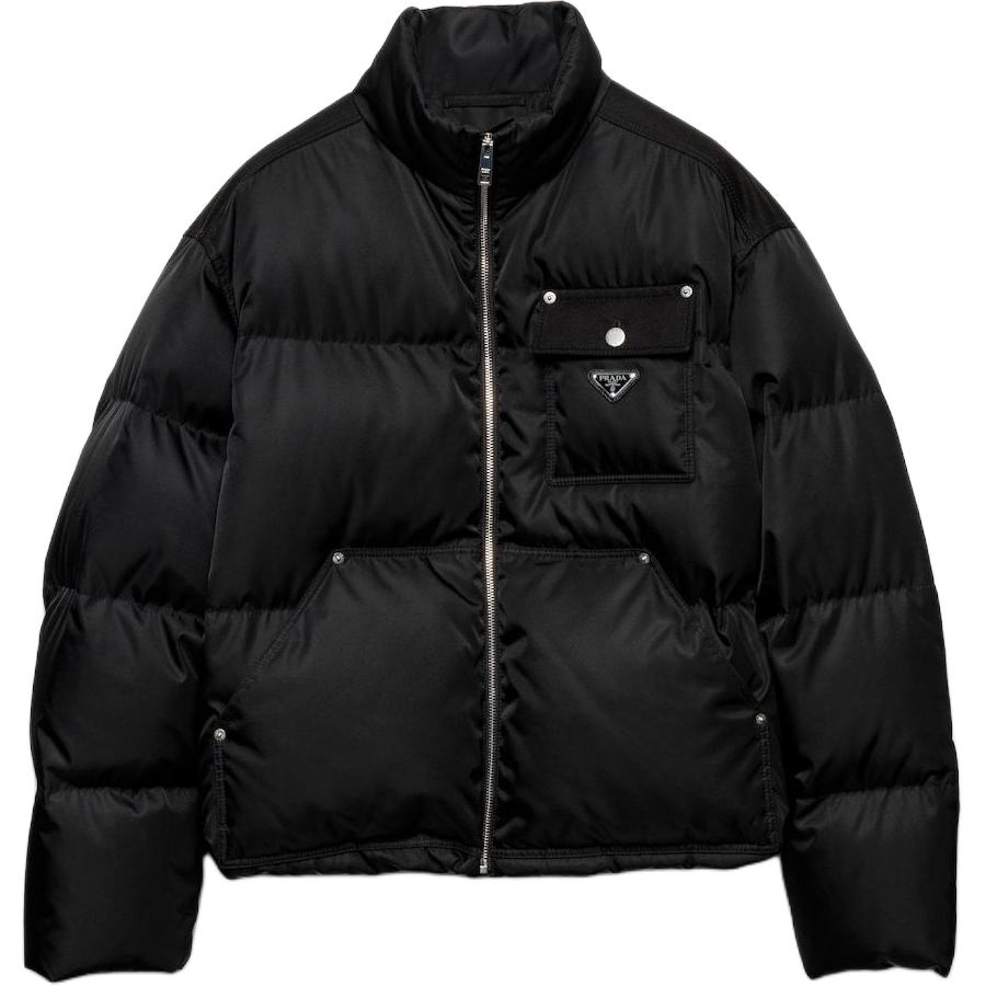 Prada cropped triangle-logo padded jacket SGC584-1WQ8-F0002-S-OOO