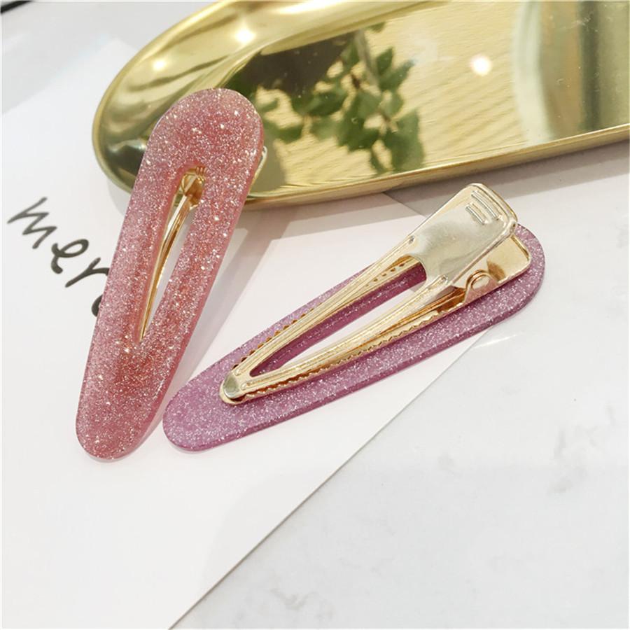 Big Hair Accessories Women Head Pins Fashion Jewelry Water Drop Rectangle Acrylic Hair Clip Barrettes Headwear for Girls