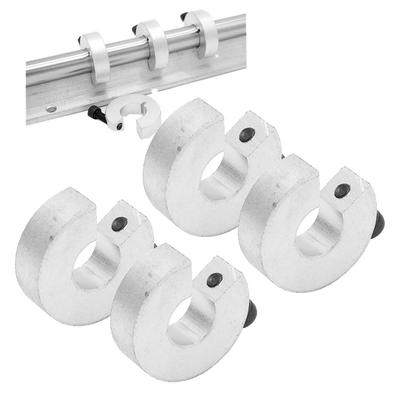4Pcs SBR12 Linear Rail Stop Collar SBR20 SBR16 Shaft Locking Collar Grub Screw Clamp-On Design Shaft Collar Set