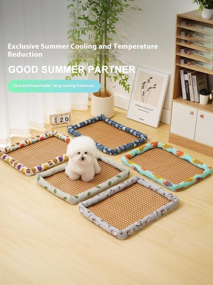 Free Pillow Pet Bed Cat Cool Summer Bed Waterproof Dog Sleeping Bed Ice Pet Mat Washable Bed For Dog