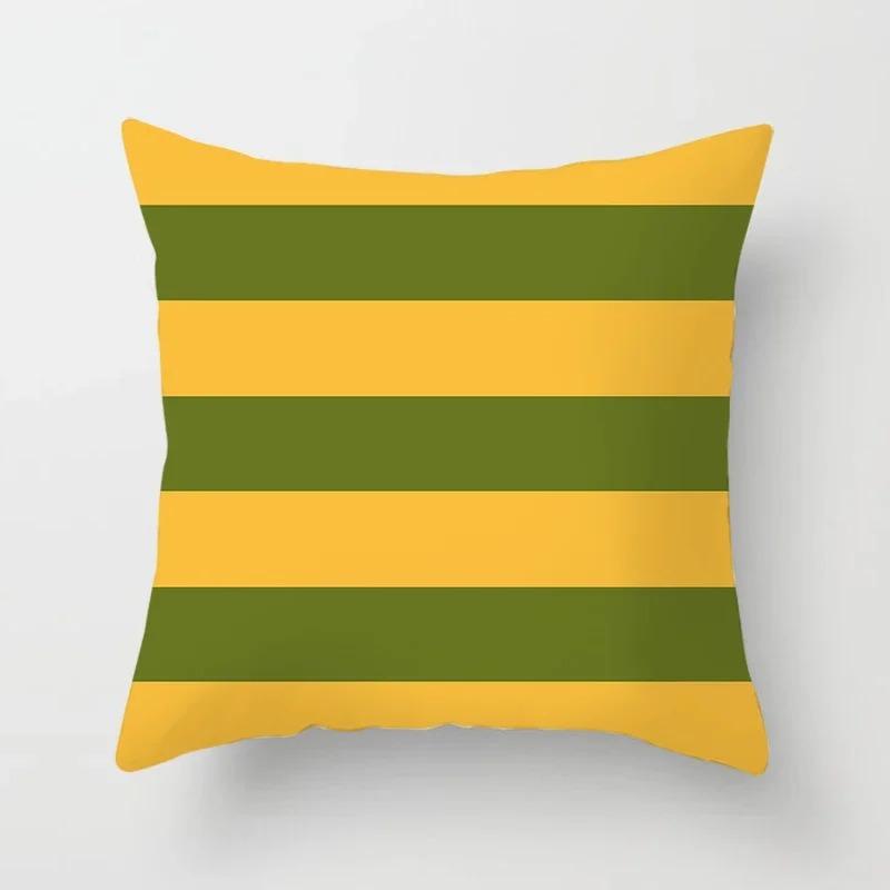Simple Geometric Pattern Decorative Pillowcase Car Sofa Square Cushion Pillowcase