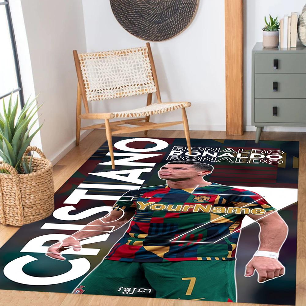 Cristiano Ronaldo 5 Customized Name Carpet Design for Dining Room Decorate Room Kitchen Living Rooms Antislip Carpet Office Home Decor