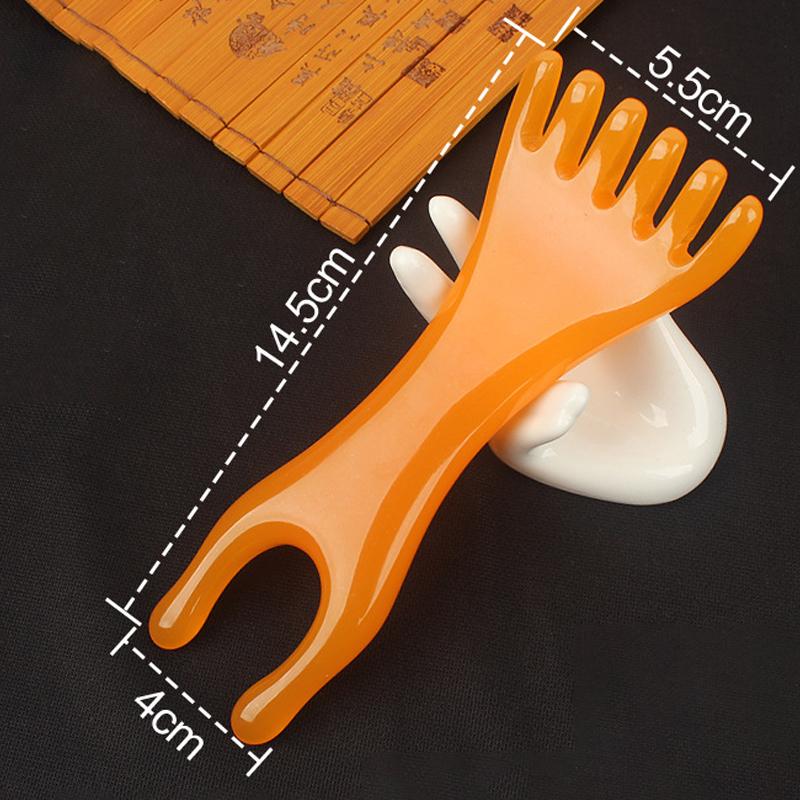 Resin Massage Comb, Manual Head & Face Massager For Scalp Nose Ears Eyes, Lightweight Portable For Home Office Travel