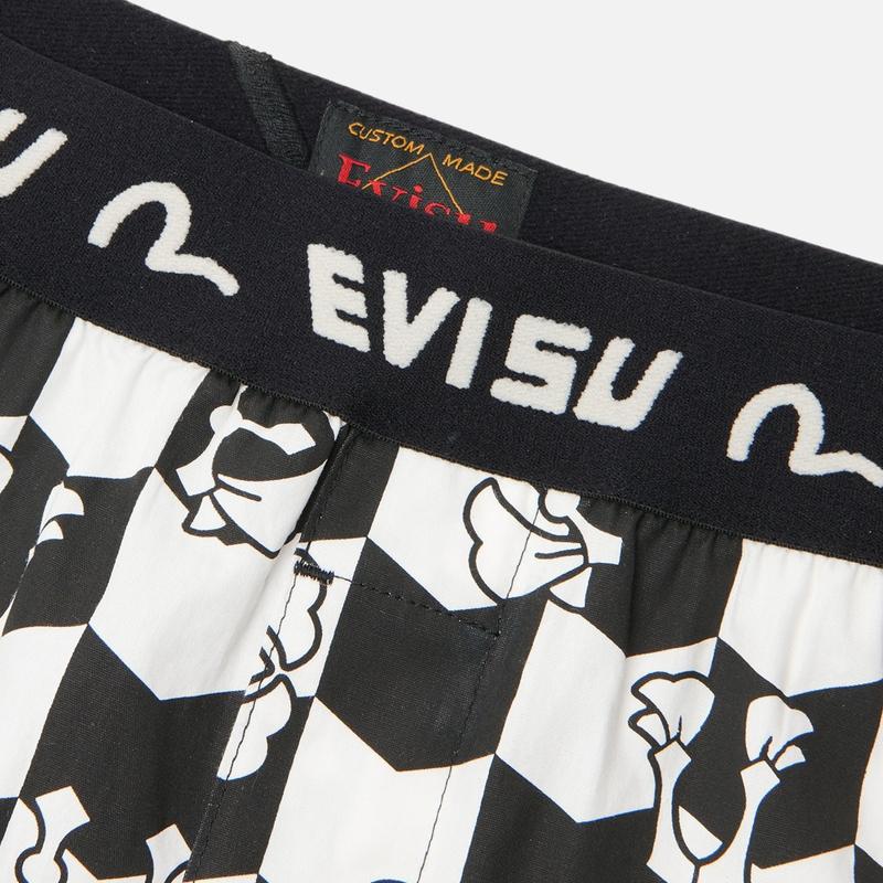 Evisu Aw23 Logo Floral Print Boxer Shorts Men underwear 2EAHTM3UW1158BXCT