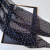 Retro Sweet Polka Dots Print Chiffon Scarf Women'S  All-Match Belt Scarf