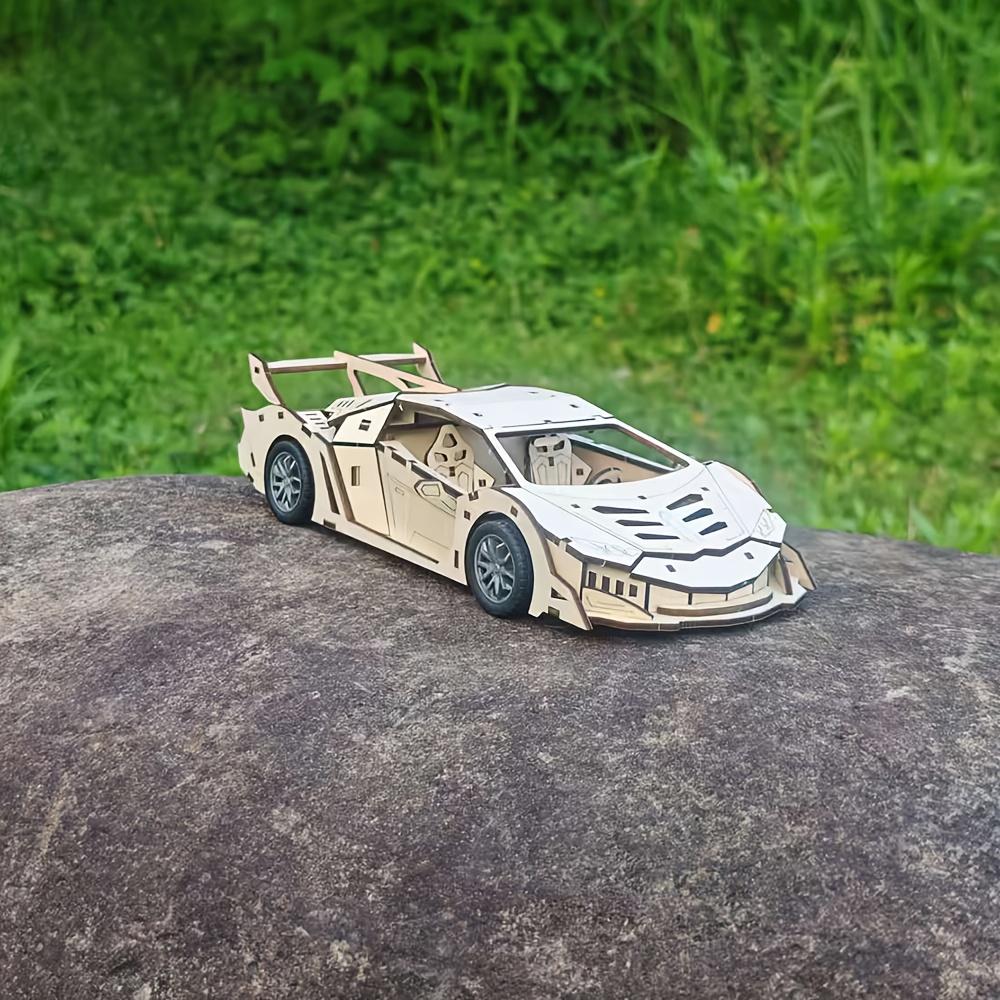 3D Wooden Puzzle Racing Cars for Adults DIY Mechanical Model Car Kits Toys for Adults Birthday Gift for Boys Men Home Decor