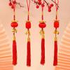 Traditional New Year Red Lantern Pendants Blessing Spring Festival Supplies  Mid-Autumn Festival