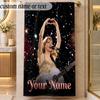 Beach TowelTaylor Swift Custom Name Text Personalized Soft Towel for Beach Pool Indoor Home Decor Gift