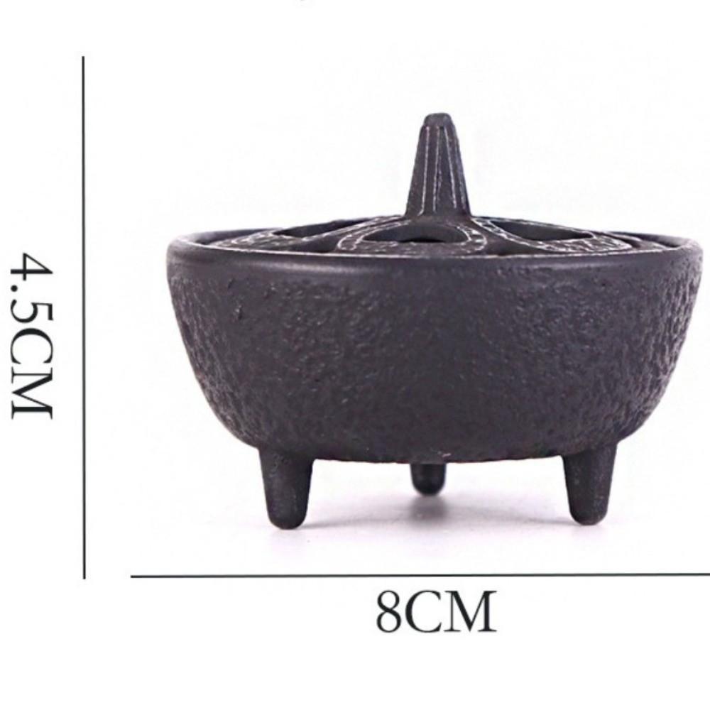 

High Quality Removable Lid Incense Burner Zen Style Durable Vintage Tripod Burner Cast Iron Incense Burner Tea Ceremony