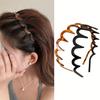 Women's Summer Wave Hair Band: Everyday Versatile, High Top Design, Tooth Comb, Retro Style, Elegant Hawksbill Wave Hair Band-non-slip Design