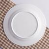 Pure White Ceramic Round Flat Plate