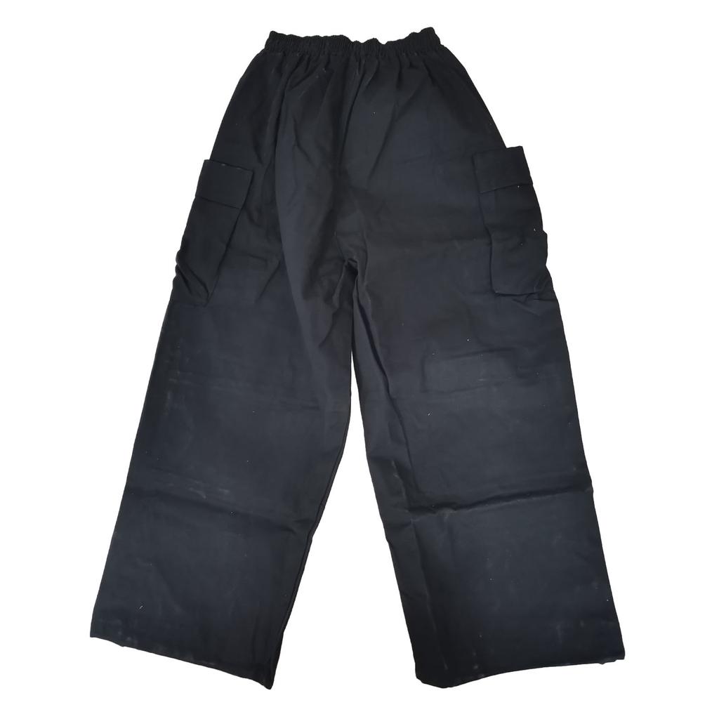 Pantaloni de trening cu picior larg pentru bărbați, cu șnur