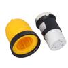 Locking Connector 30A Safety Insulated Twist Lock Plug Connector Power Cord Cover for RV