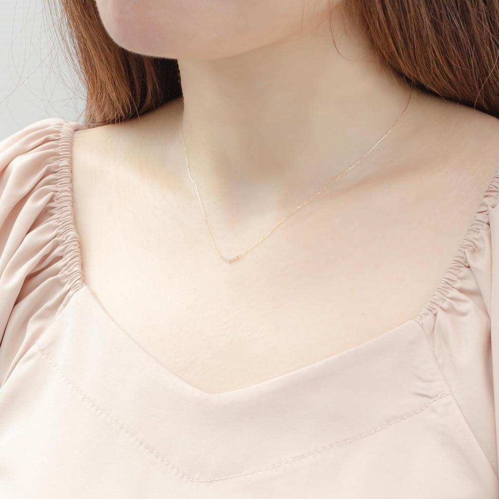 Estelle Official Women's Necklace, 10K Yellow Gold with White Topaz, 0351-1417-0041-0000