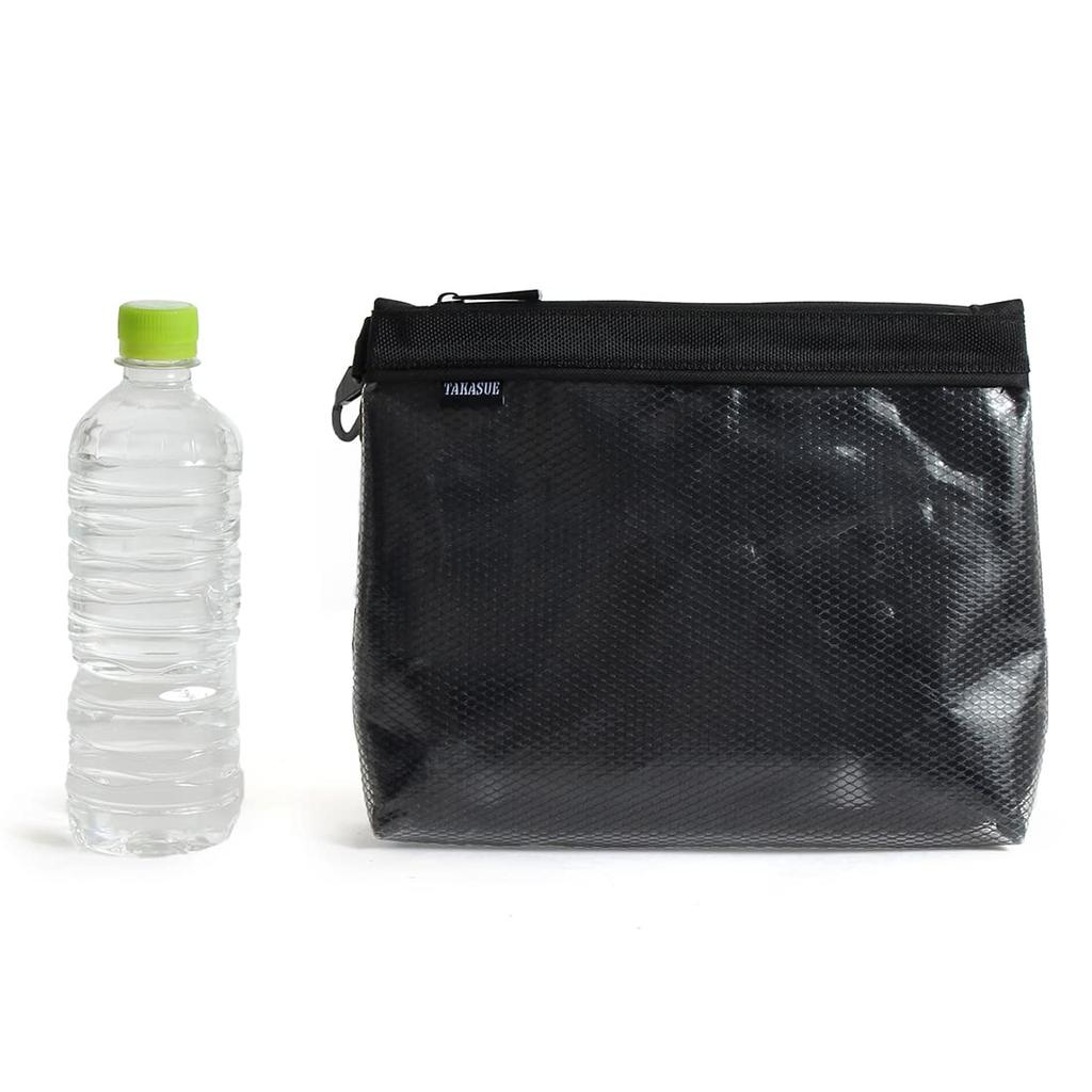 TAKASUE Camouflage Transparent Pouch - Camouflage, for Airsoft, Tools, Small Items, Waterproof, Outdoor, Fishing, Cable Management (M, Digital Camo)