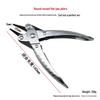 Jewelry Metalworking Three-Piece Pliers Set: Needle-Nose, Flat-Nose, Round-Nose, Anti-Slip Handles with Spring