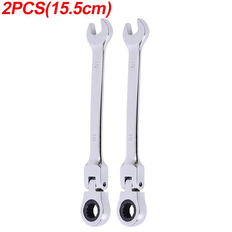 High-carbon Steel Ratcheting Wrench Adjustable Open Flex-Head Combination Spanner Metric Ratchet Wrenches Car Repair Tools