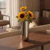 U-Shaped Flower Vase Modern Stainless Steel Minimalist for Desk