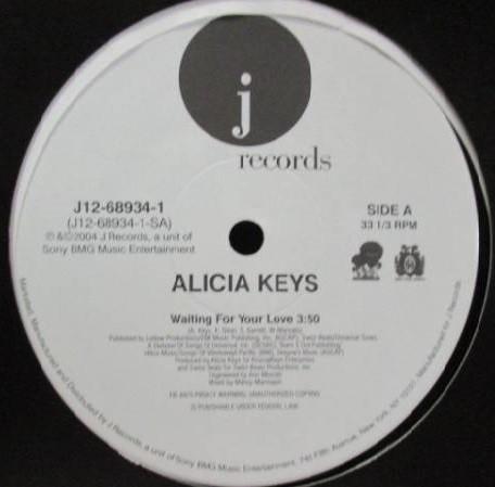 

12inch Record ALICIA KEYS - Waiting For Your Love / No One Remi J12689341 J 2004 Japan Soul/Funk Used