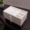 A95I-High-Capacity Large Storage Box Three Drawer Desktop Jewelry Bracelet Ring Oxidation Exquisite Grade
