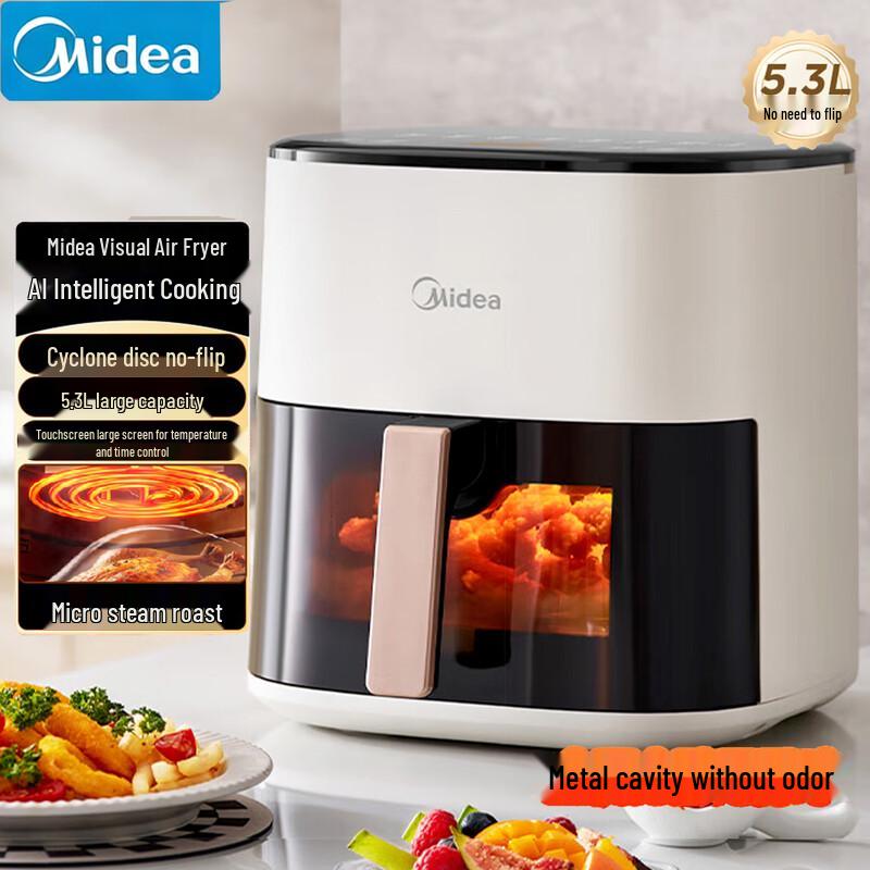 Midea 5.3L AI Smart Air Fryer with Micro Steam