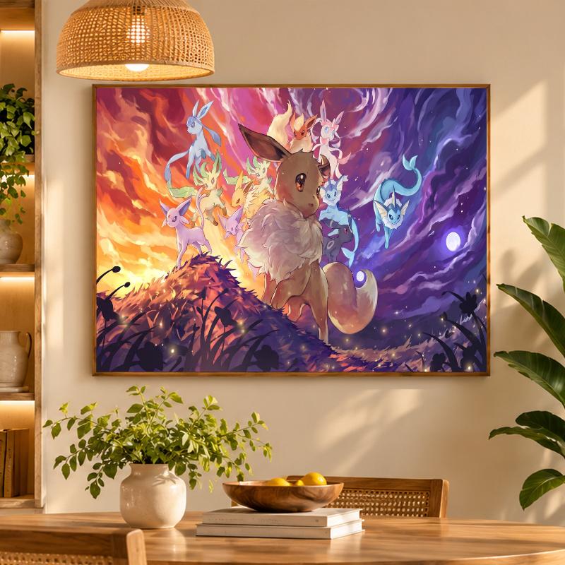 5D Diamond Painting Eevee DIY Full Drill Diamond Art Kit Home Decoration